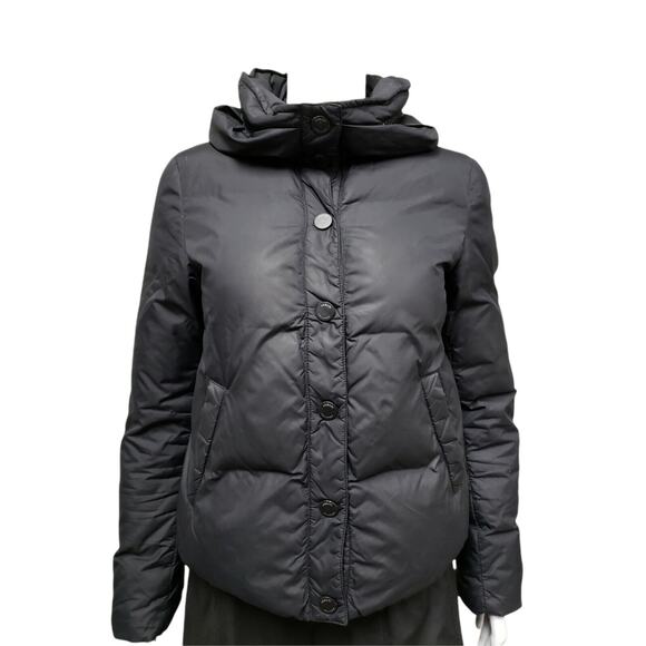 Armani Collezioni Jackets & Blazers - ARMANI COLLEZIONI Womens Black Goose Down Coat Puffer Jacket Size 6